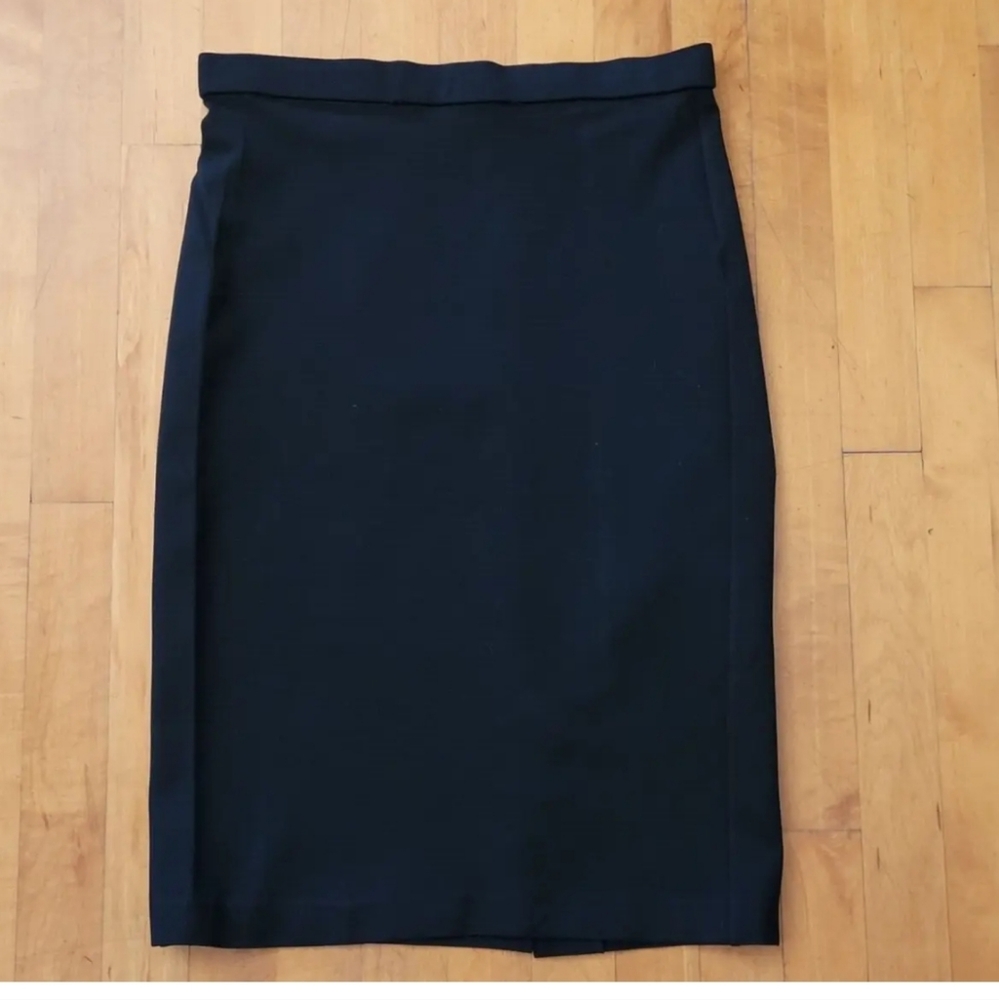 Theory Women's Medium Black Stretch A Line Skirt